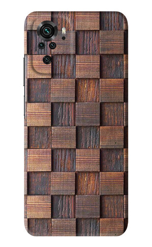 Wooden Cube Design Xiaomi Redmi Note 10 Back Skin Wrap