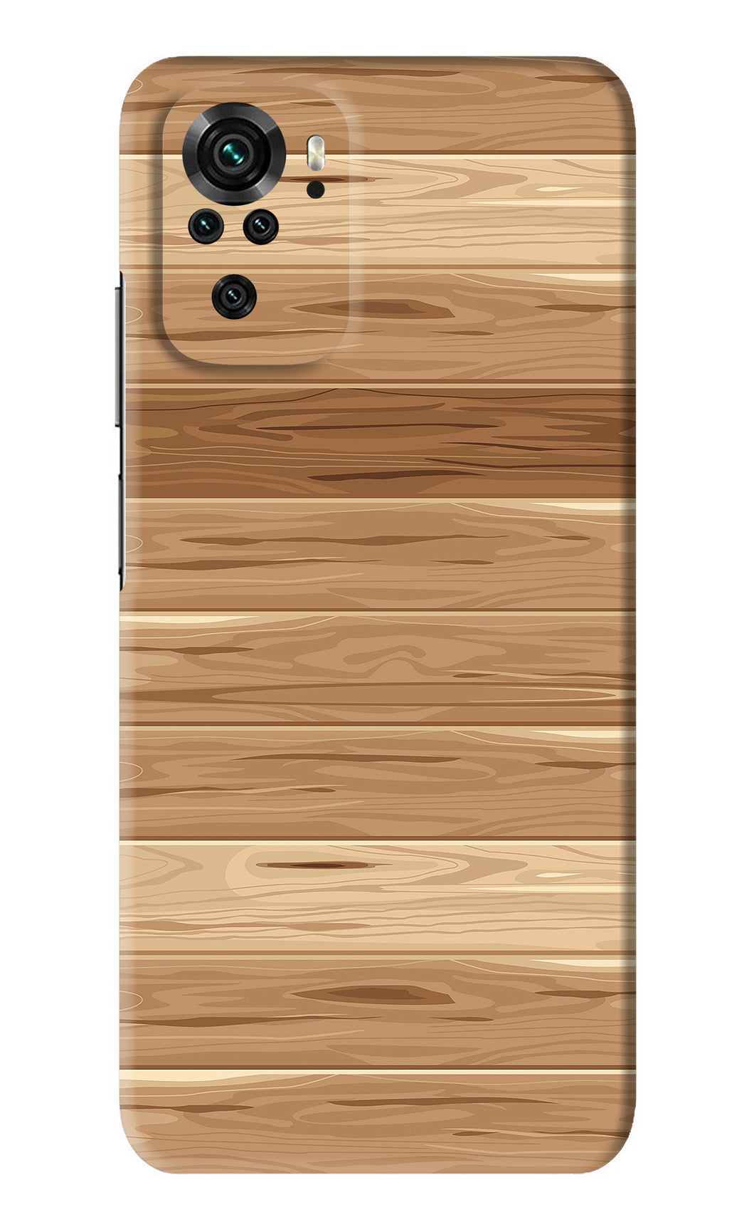 Wooden Vector Xiaomi Redmi Note 10 Back Skin Wrap