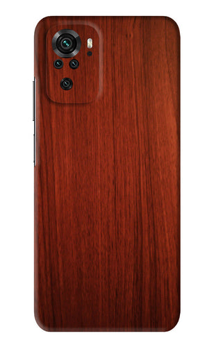 Wooden Plain Pattern Xiaomi Redmi Note 10 Back Skin Wrap