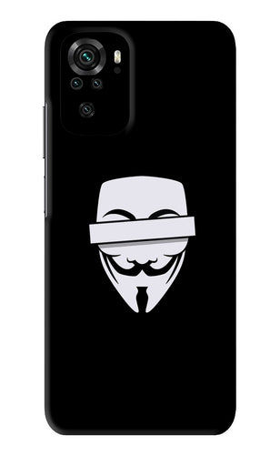 Anonymous Face Xiaomi Redmi Note 10 Back Skin Wrap