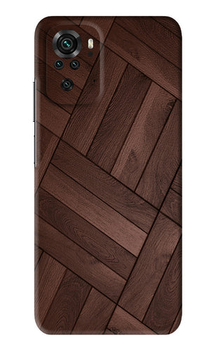 Wooden Texture Design Xiaomi Redmi Note 10 Back Skin Wrap