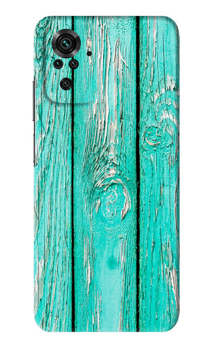 Blue Wood Xiaomi Redmi Note 10 Back Skin Wrap