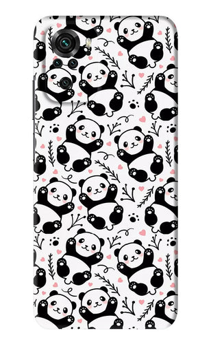 Cute Panda Xiaomi Redmi Note 10 Back Skin Wrap