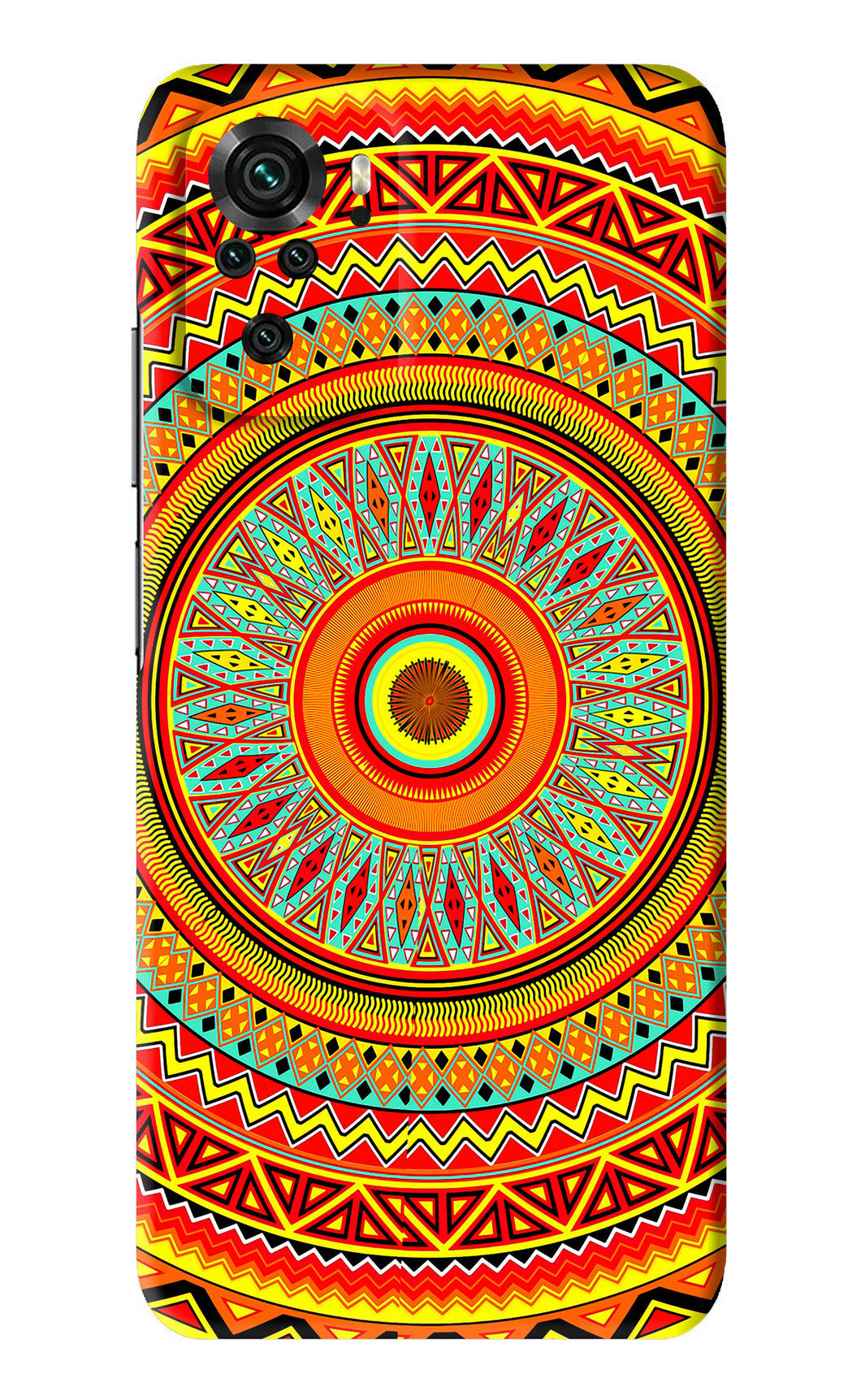 Mandala Pattern Xiaomi Redmi Note 10 Back Skin Wrap