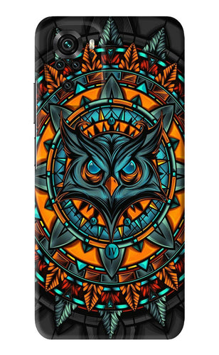 Angry Owl Art Xiaomi Redmi Note 10 Back Skin Wrap