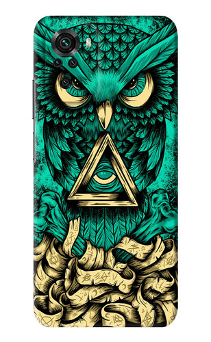 Green Owl Xiaomi Redmi Note 10 Back Skin Wrap