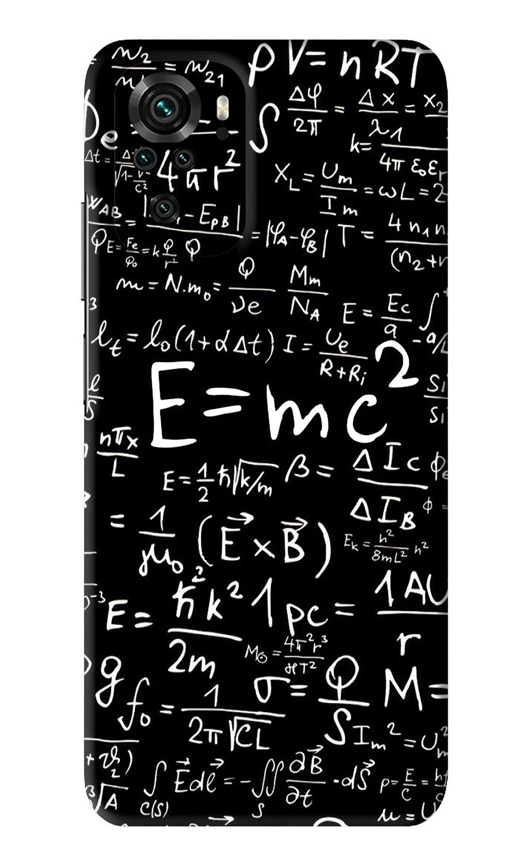 Physics Albert Einstein Formula Xiaomi Redmi Note 10S Back Skin Wrap