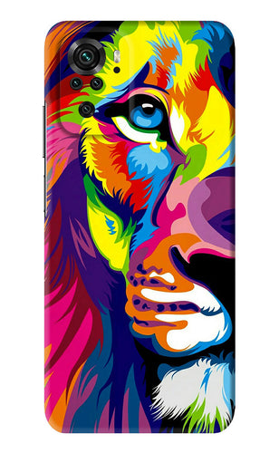 Lion Half Face Xiaomi Redmi Note 10S Back Skin Wrap