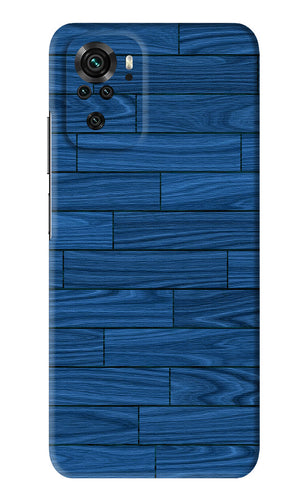 Blue Wooden Texture Xiaomi Redmi Note 10S Back Skin Wrap