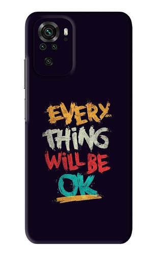 Everything Will Be Ok Xiaomi Redmi Note 10S Back Skin Wrap