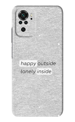 Happy Outside Lonely Inside Xiaomi Redmi Note 10S Back Skin Wrap