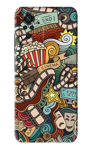 Cinema Abstract Xiaomi Redmi Note 10S Back Skin Wrap