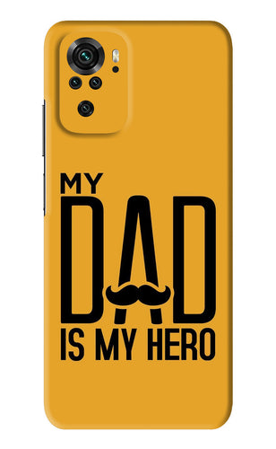My Dad Is My Hero Xiaomi Redmi Note 10S Back Skin Wrap