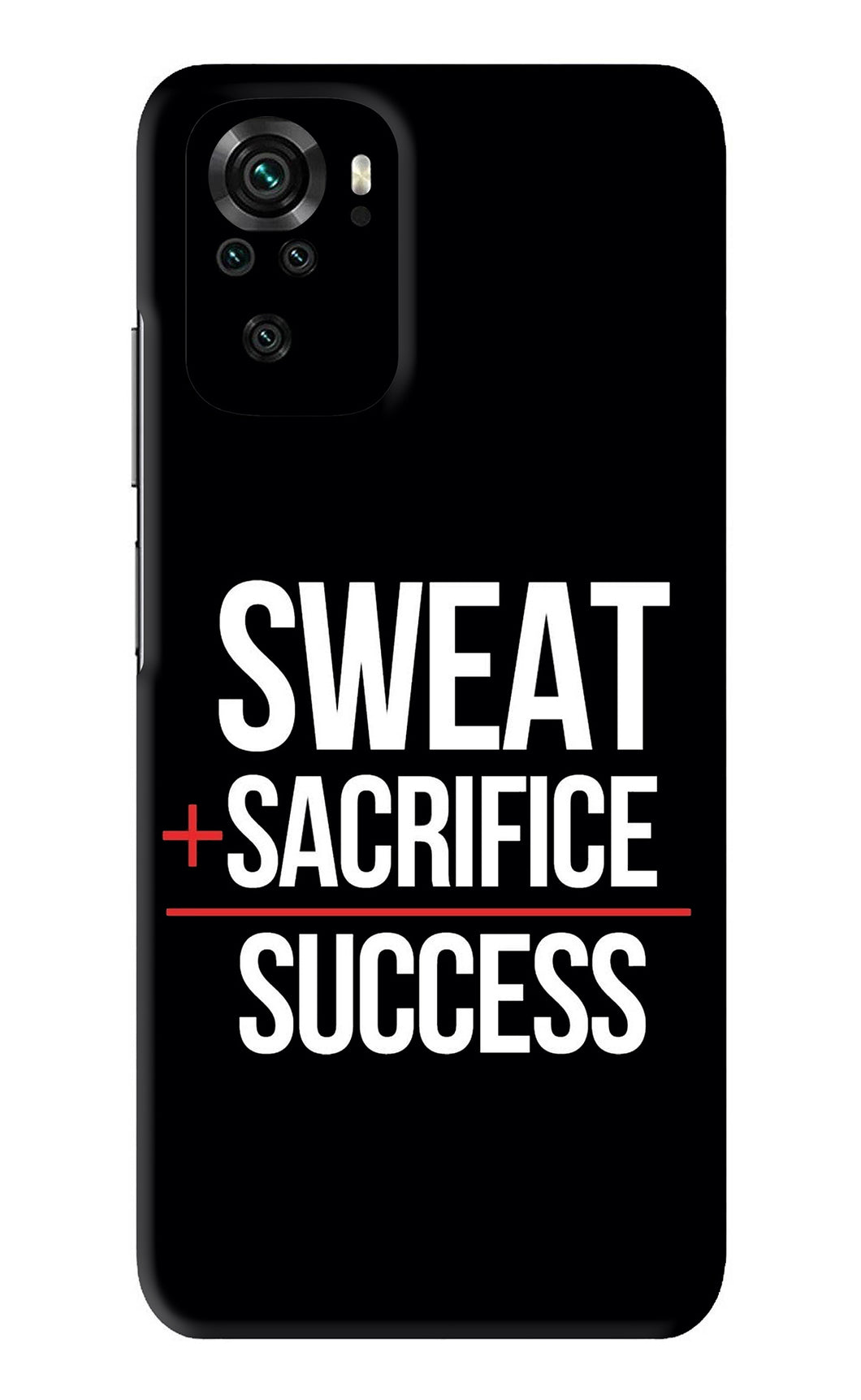 Sweat Sacrifice Success Xiaomi Redmi Note 10S Back Skin Wrap