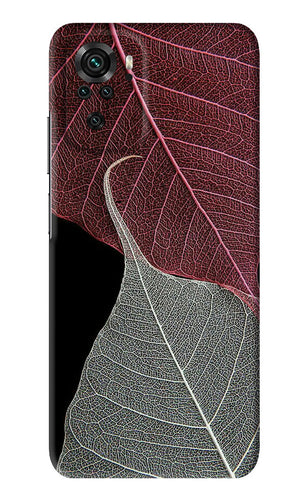 Leaf Pattern Xiaomi Redmi Note 10S Back Skin Wrap