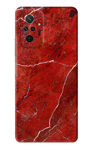 Red Marble Design Xiaomi Redmi Note 10 Pro Max Back Skin Wrap