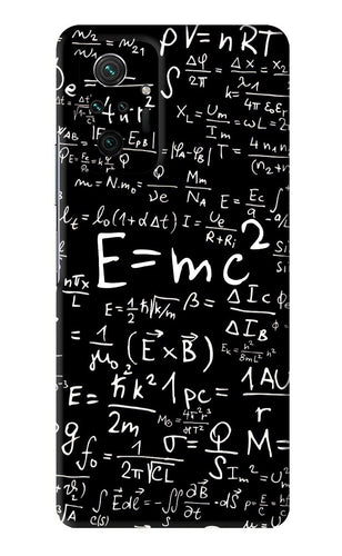 Physics Albert Einstein Formula Xiaomi Redmi Note 10 Pro Max Back Skin Wrap