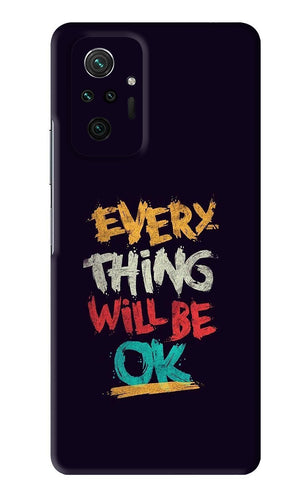 Everything Will Be Ok Xiaomi Redmi Note 10 Pro Max Back Skin Wrap