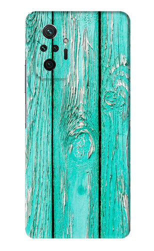Blue Wood Xiaomi Redmi Note 10 Pro Max Back Skin Wrap