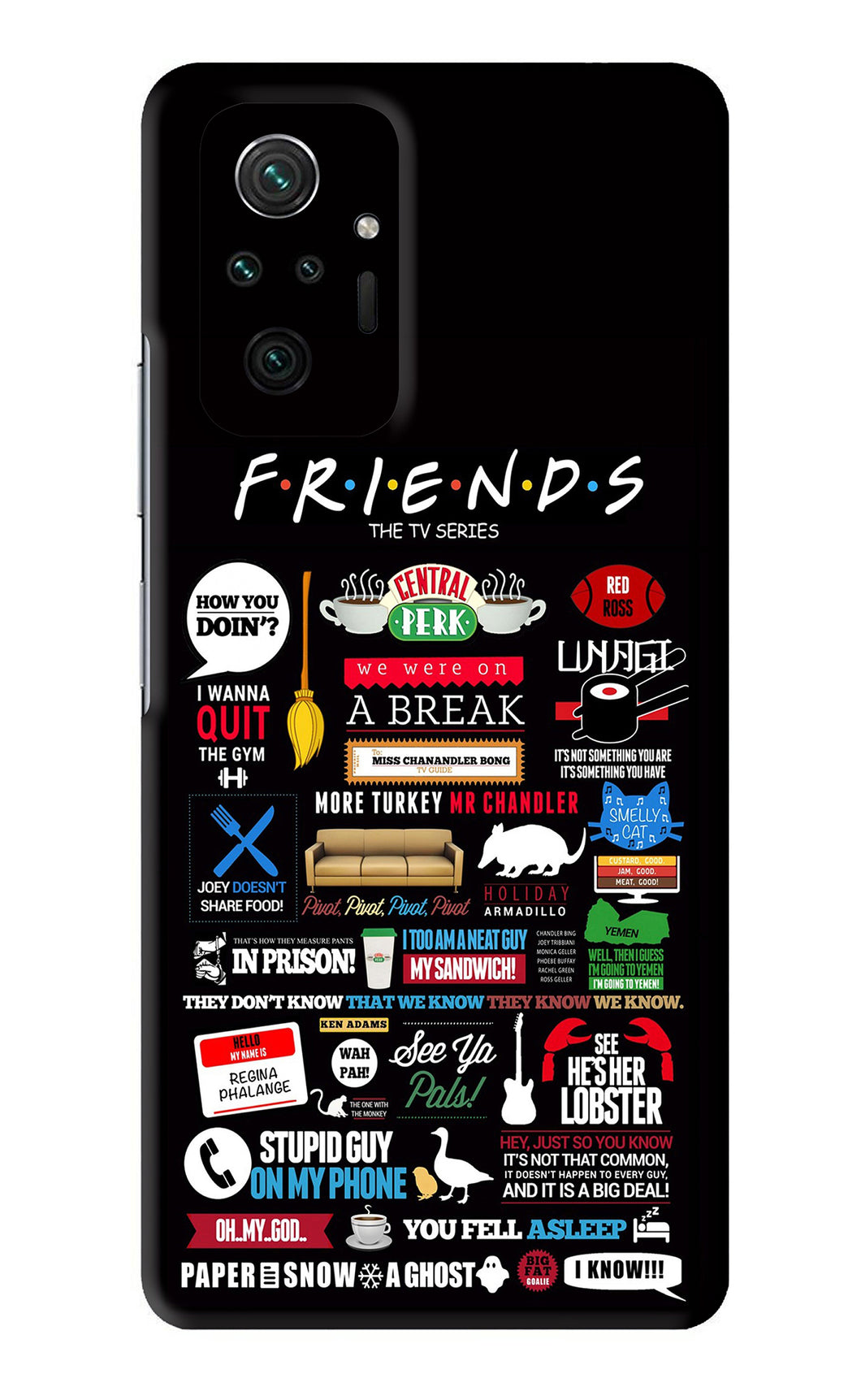 FRIENDS Xiaomi Redmi Note 10 Pro Max Back Skin Wrap