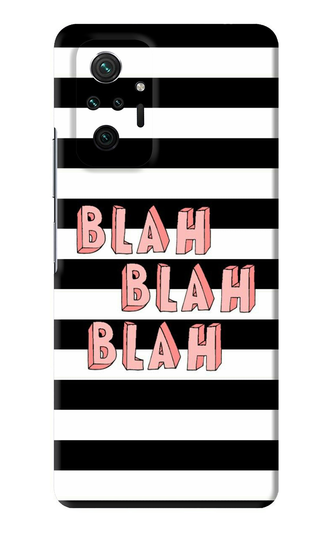 Blah Blah Blah Xiaomi Redmi Note 10 Pro Max Back Skin Wrap