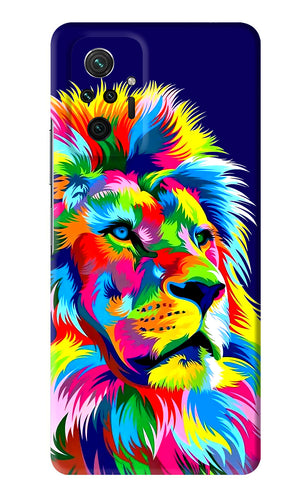 Vector Art Lion Xiaomi Redmi Note 10 Pro Max Back Skin Wrap