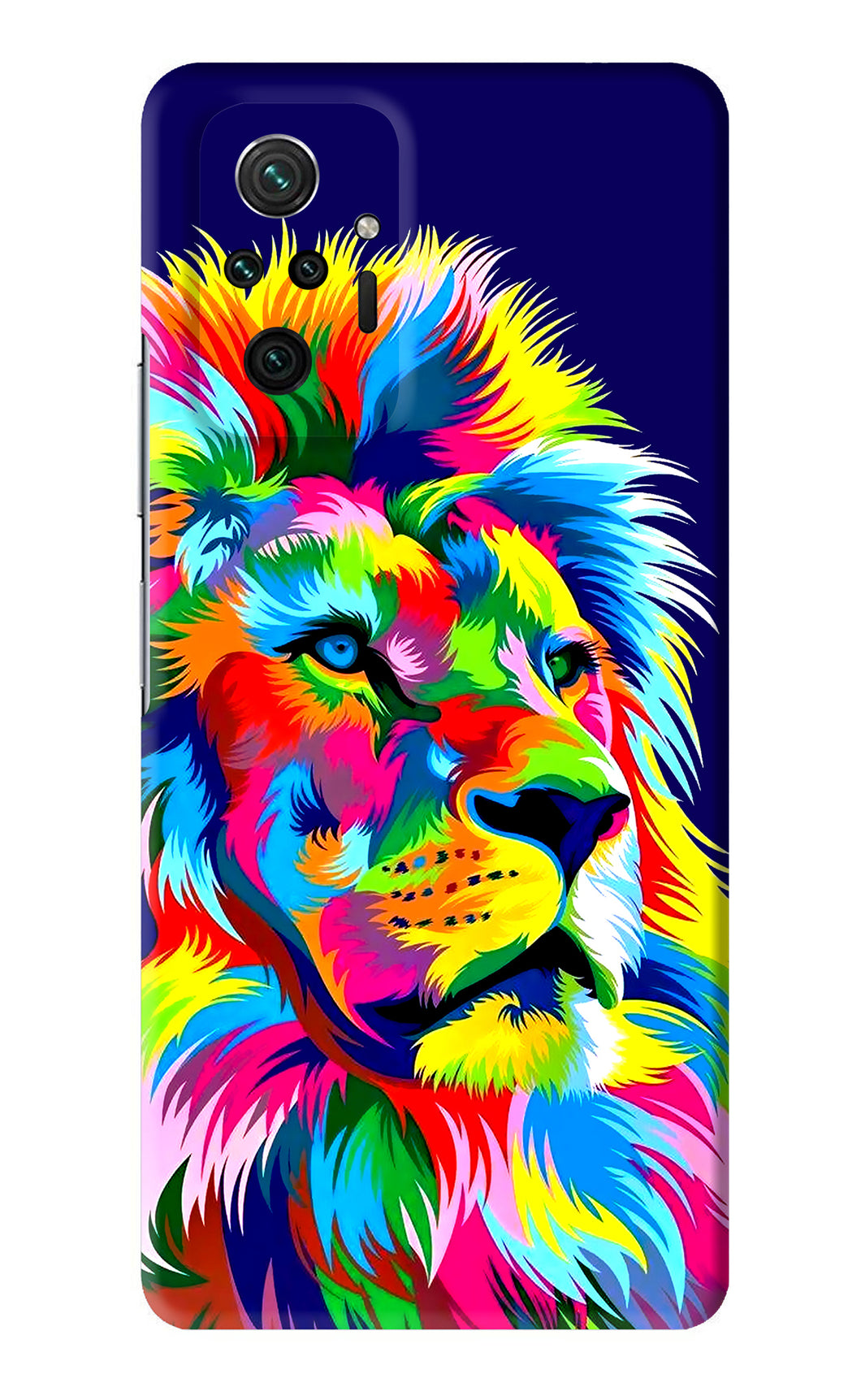 Vector Art Lion Xiaomi Redmi Note 10 Pro Max Back Skin Wrap