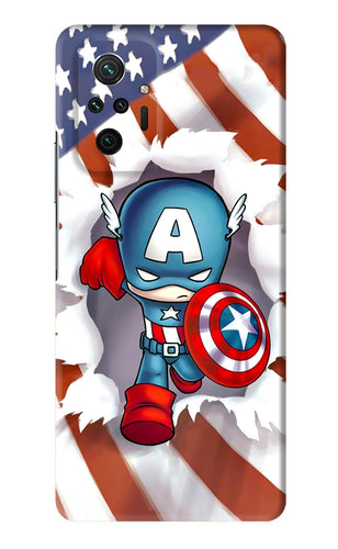 Captain America Xiaomi Redmi Note 10 Pro Max Back Skin Wrap