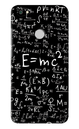 Physics Albert Einstein Formula Xiaomi Redmi Y1 Back Skin Wrap
