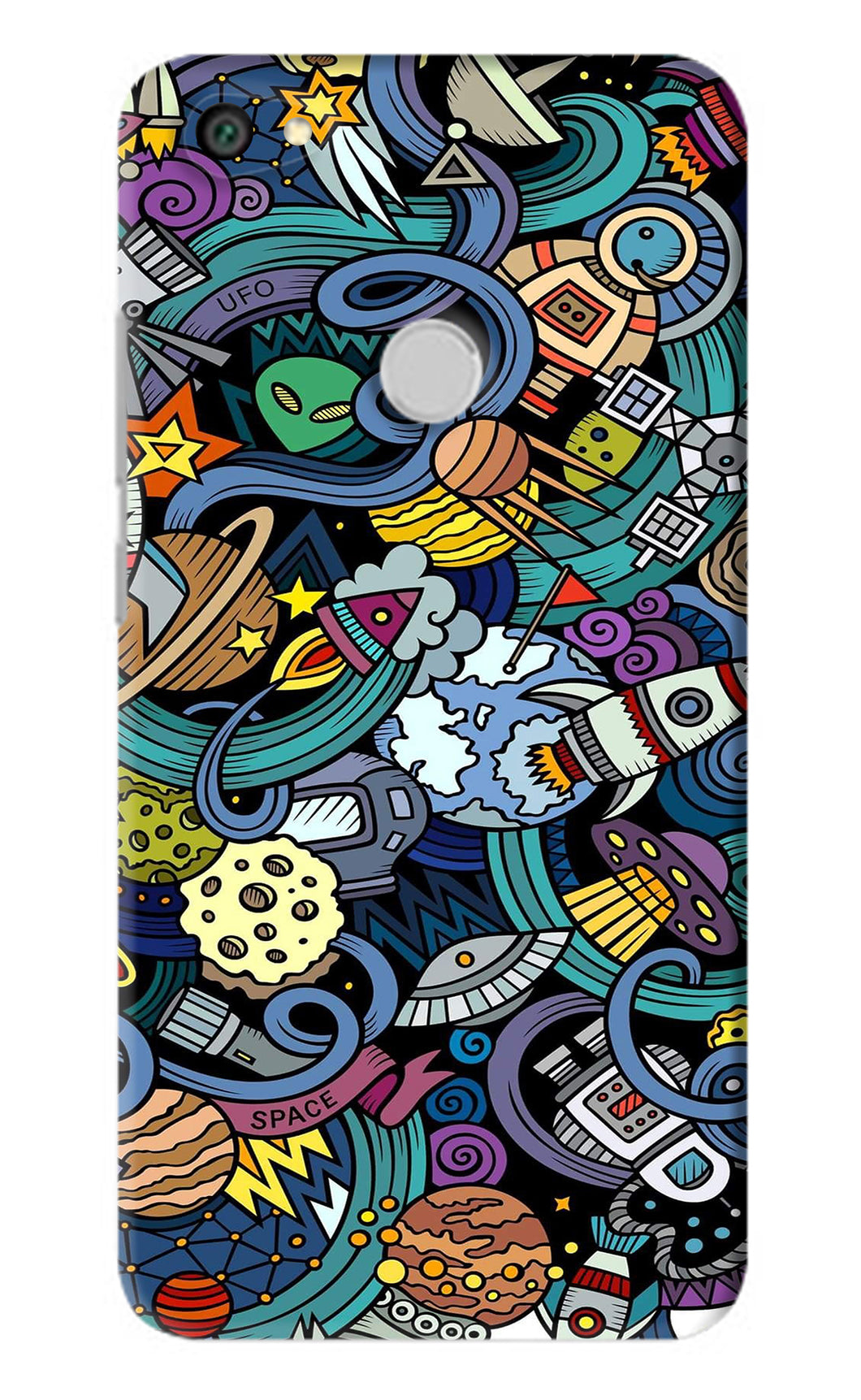 Space Abstract Xiaomi Redmi Y1 Back Skin Wrap