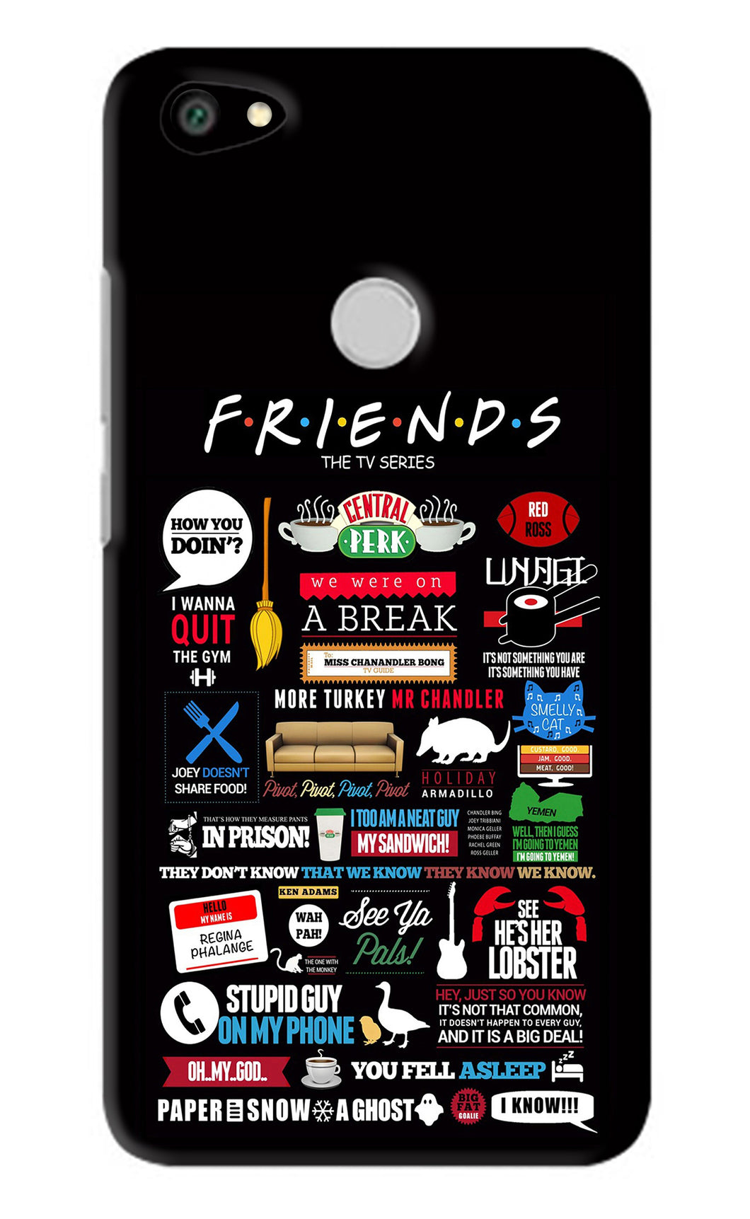 FRIENDS Xiaomi Redmi Y1 Back Skin Wrap