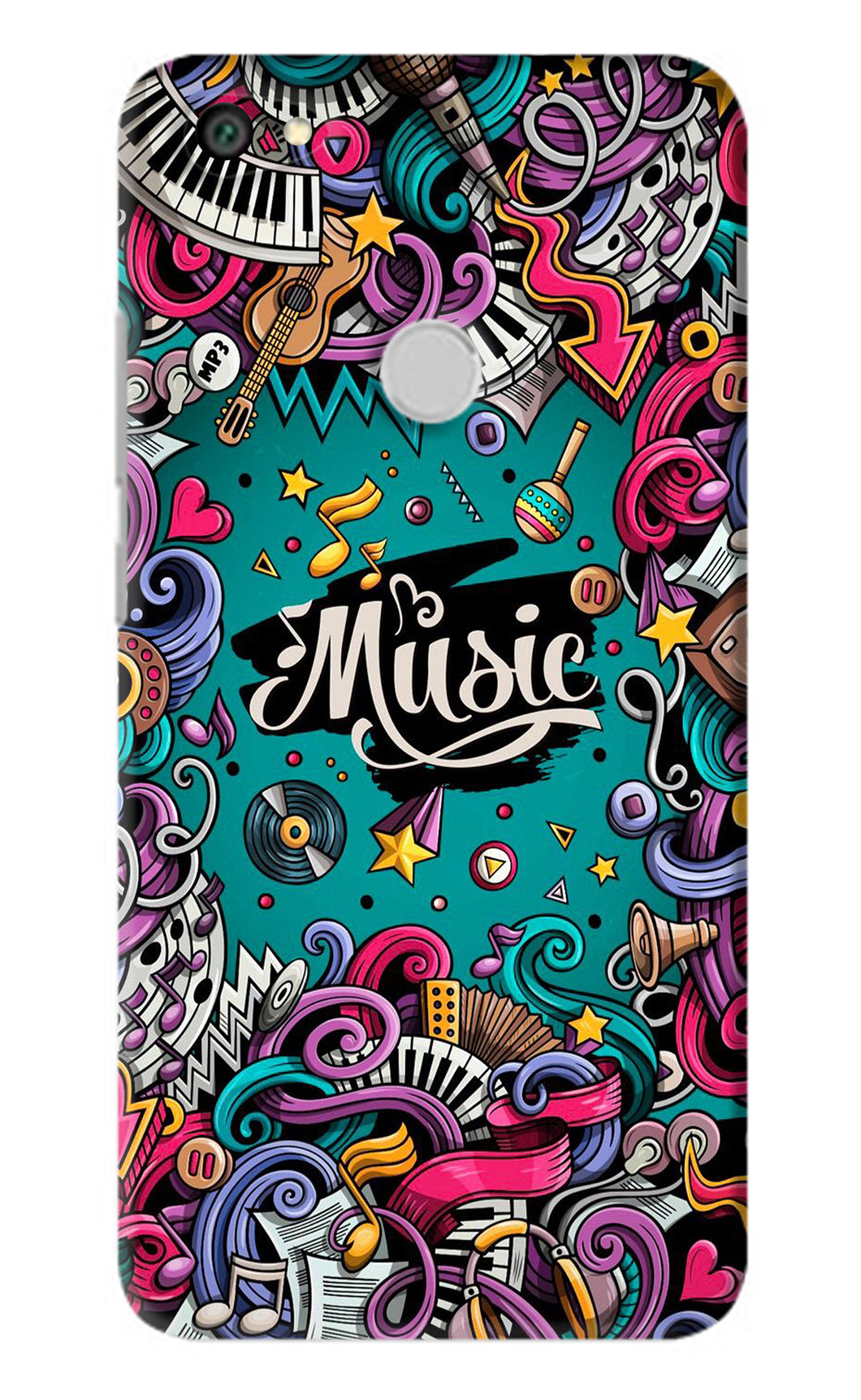 Music Graffiti Xiaomi Redmi Y1 Back Skin Wrap