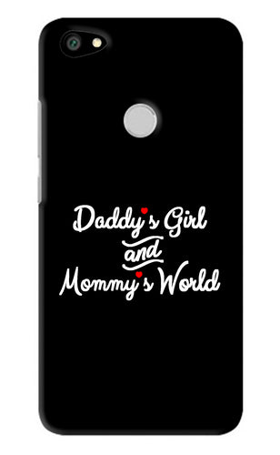 Daddy's Girl and Mommy's World Xiaomi Redmi Y1 Back Skin Wrap