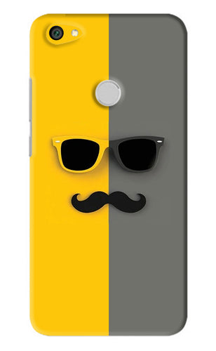 Sunglasses with Mustache Xiaomi Redmi Y1 Back Skin Wrap