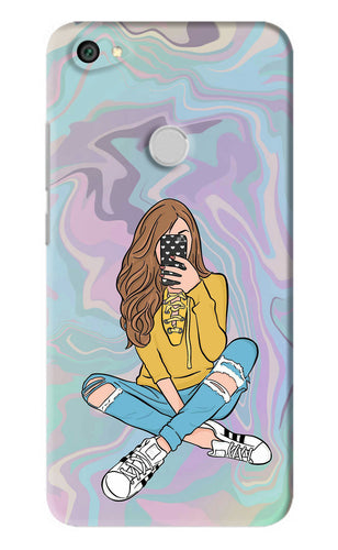 Selfie Girl Xiaomi Redmi Y1 Back Skin Wrap