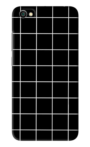 White Grid Xiaomi Redmi Y1 Lite Back Skin Wrap