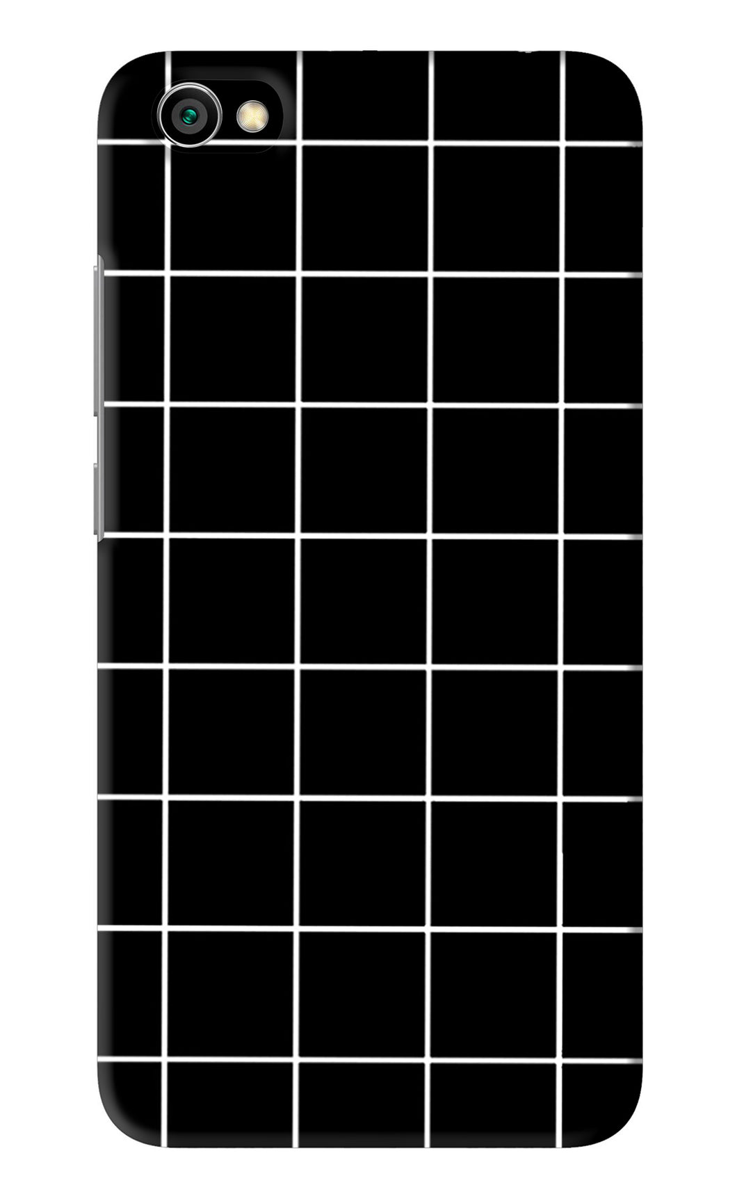 White Grid Xiaomi Redmi Y1 Lite Back Skin Wrap