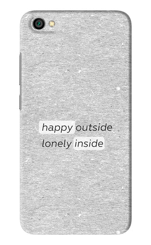 Happy Outside Lonely Inside Xiaomi Redmi Y1 Lite Back Skin Wrap