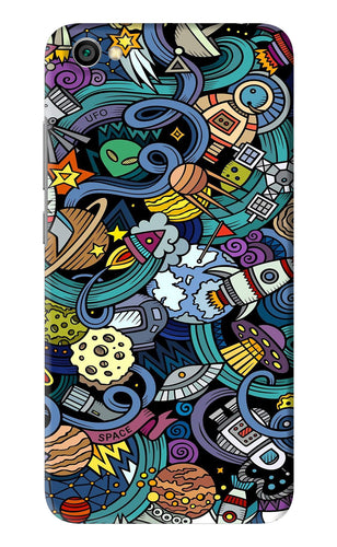 Space Abstract Xiaomi Redmi Y1 Lite Back Skin Wrap