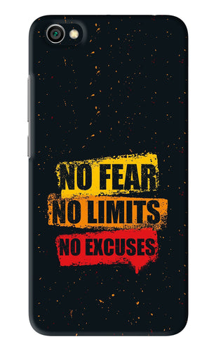 No Fear No Limits No Excuses Xiaomi Redmi Y1 Lite Back Skin Wrap