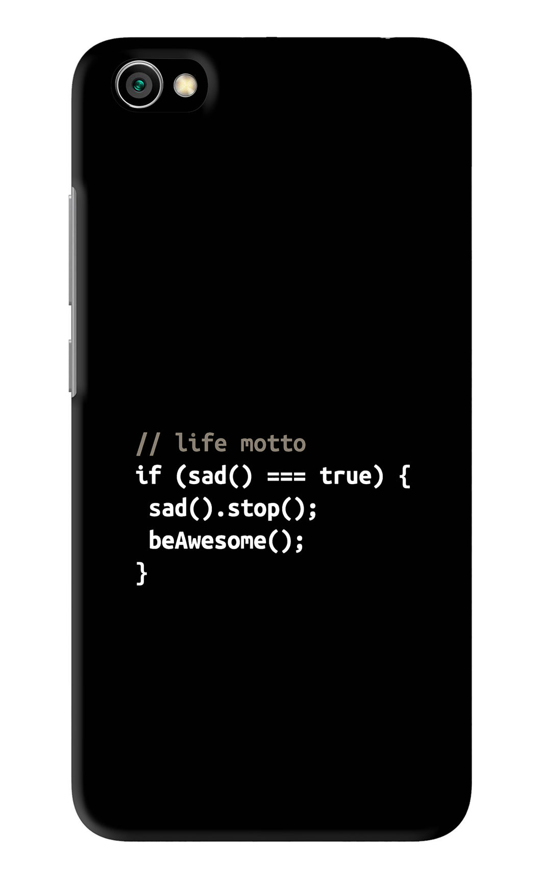 Life Motto Code Xiaomi Redmi Y1 Lite Back Skin Wrap