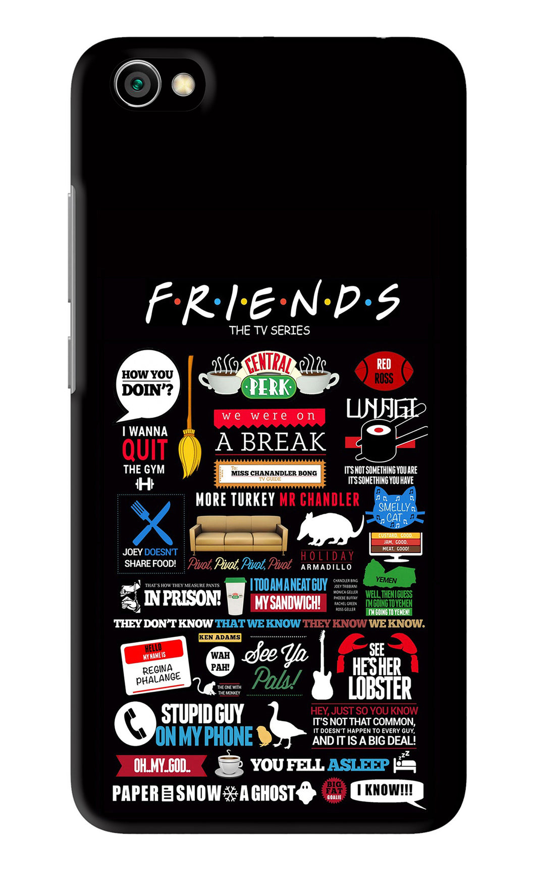 FRIENDS Xiaomi Redmi Y1 Lite Back Skin Wrap