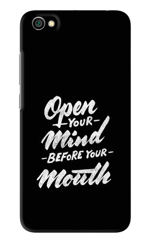 Open Your Mind Before Your Mouth Xiaomi Redmi Y1 Lite Back Skin Wrap