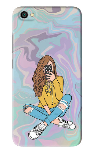 Selfie Girl Xiaomi Redmi Y1 Lite Back Skin Wrap