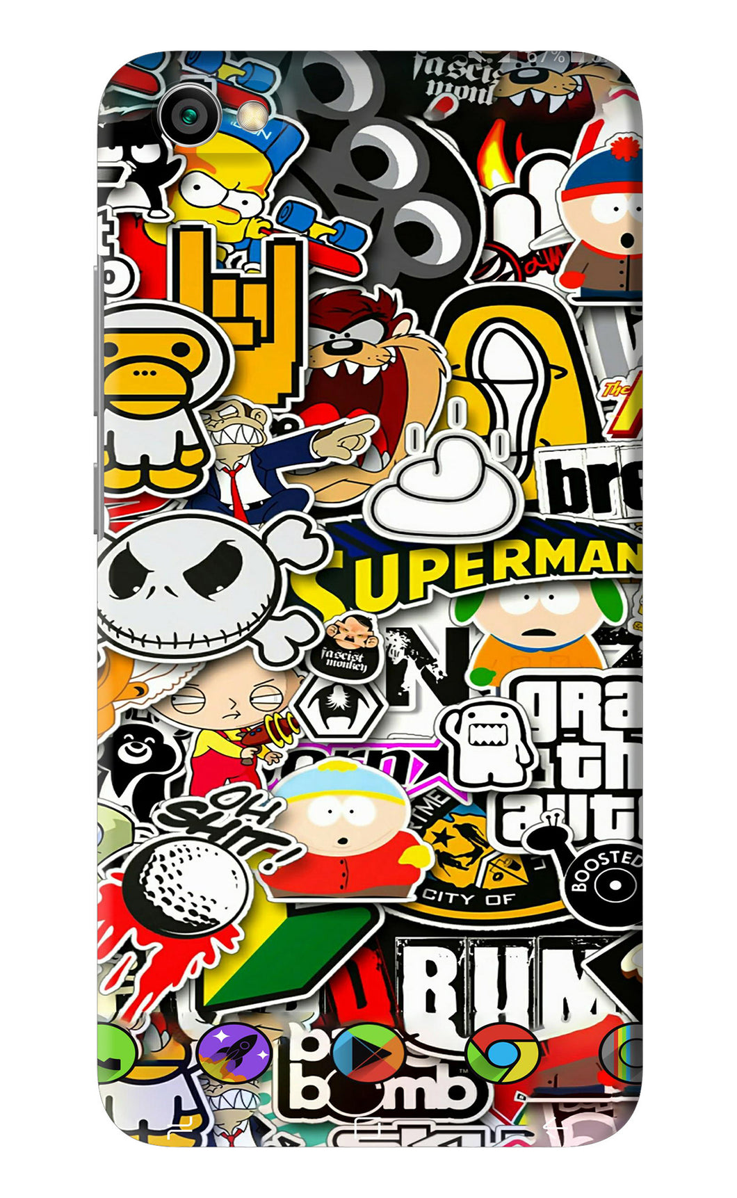 Sticker Bomb Xiaomi Redmi Y1 Lite Back Skin Wrap