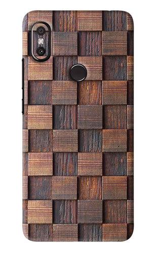 Wooden Cube Design Xiaomi Redmi Y2 Back Skin Wrap