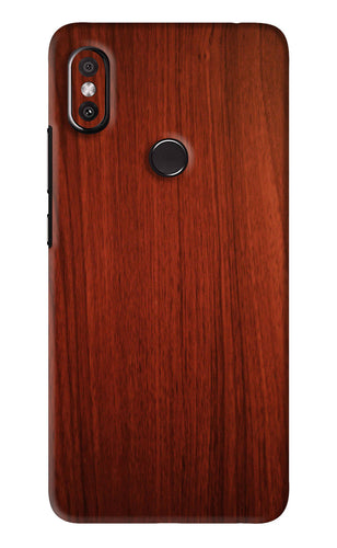 Wooden Plain Pattern Xiaomi Redmi Y2 Back Skin Wrap