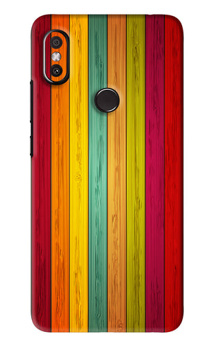 Multicolor Wooden Xiaomi Redmi Y2 Back Skin Wrap