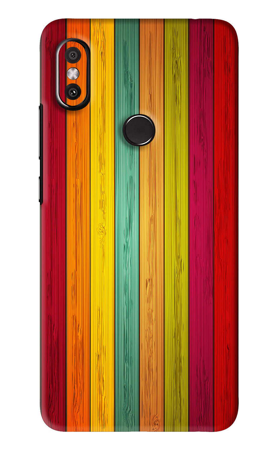 Multicolor Wooden Xiaomi Redmi Y2 Back Skin Wrap