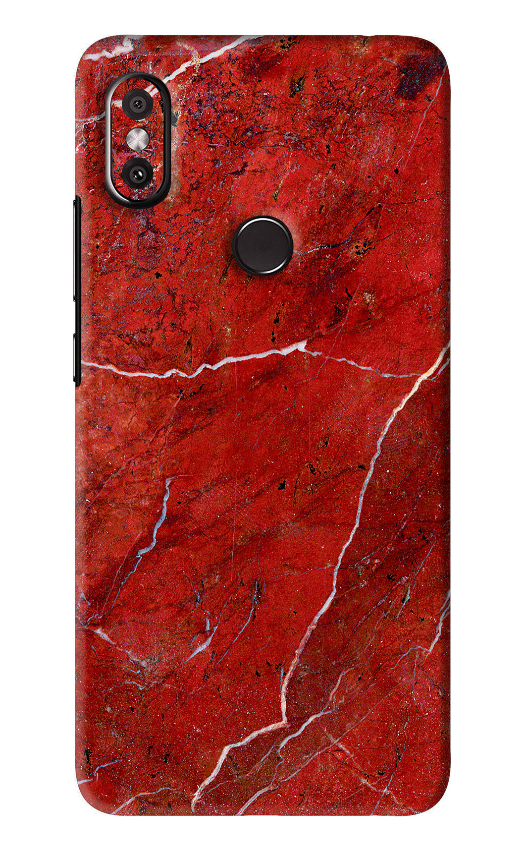 Red Marble Design Xiaomi Redmi Y2 Back Skin Wrap